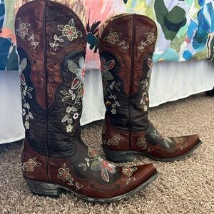 Old Gringo Embroidered Brown Western Boots